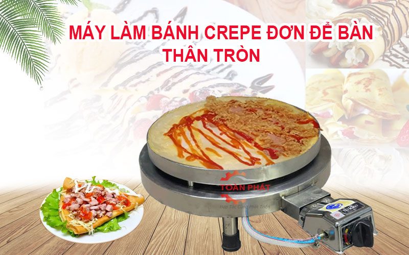 máy làm bánh crepe đơn