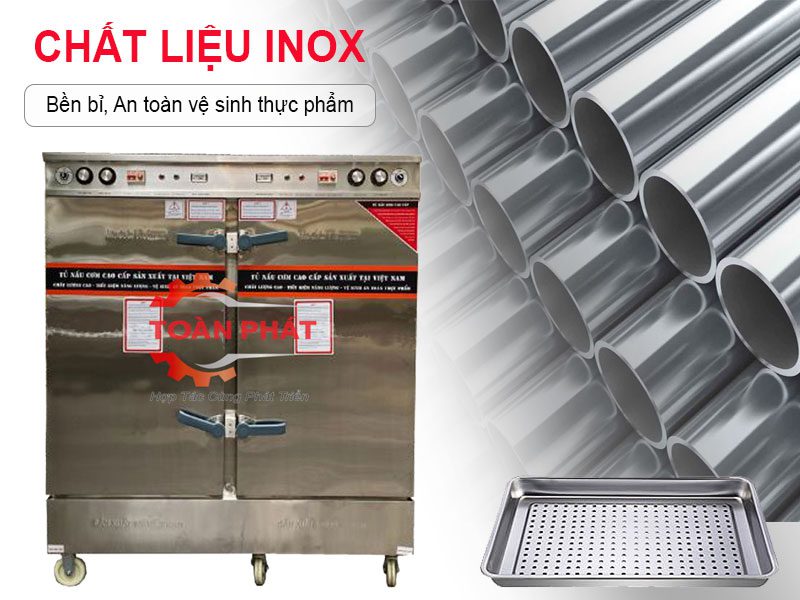 Tủ nấu cơm 24 khay điện có chế độ hẹn giờ Việt Nam