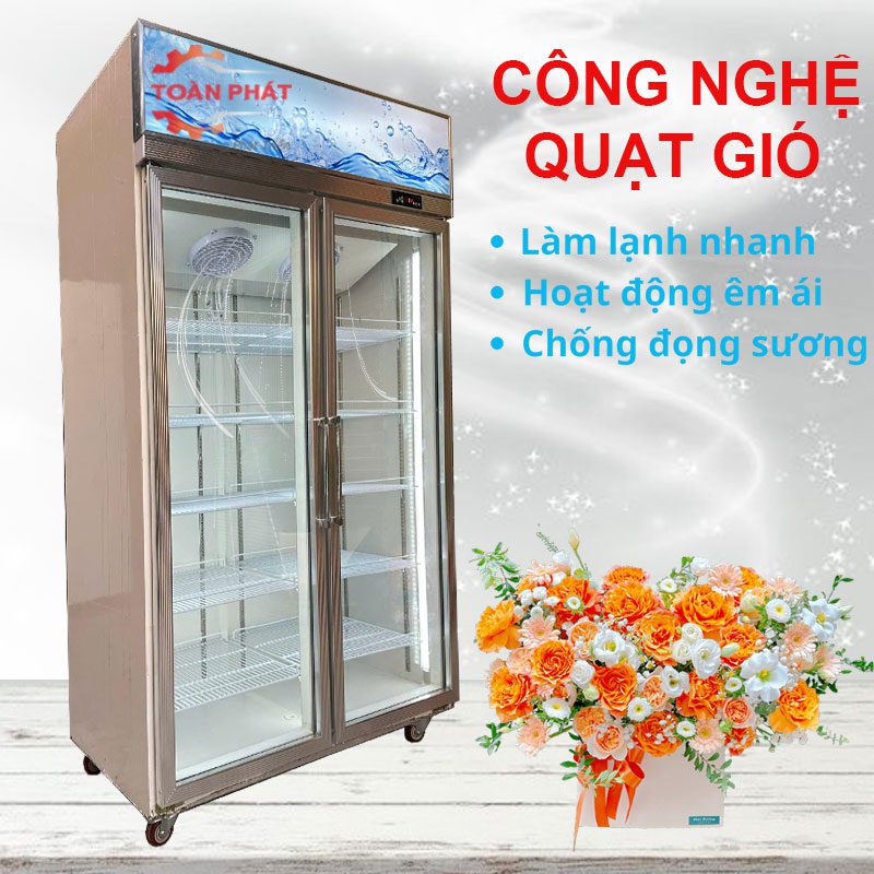 tủ mát trưng bày bảo quản hoa tươi