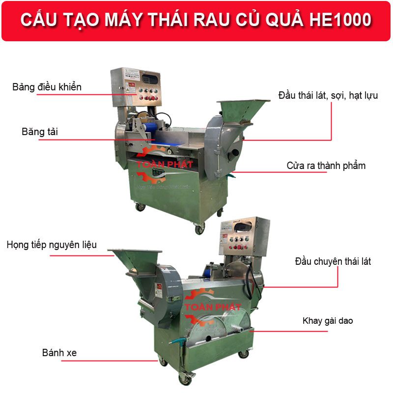 Máy thái rau củ quả HE1000