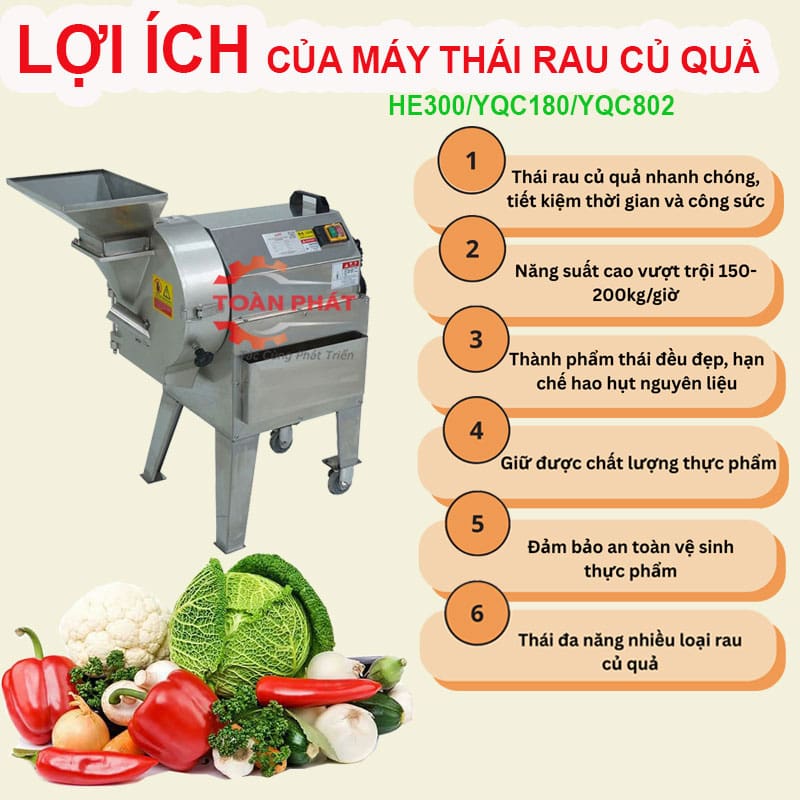 Máy thái rau củ quả công nghiệp