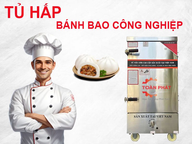 tủ hấp bánh bao công nghiệp
