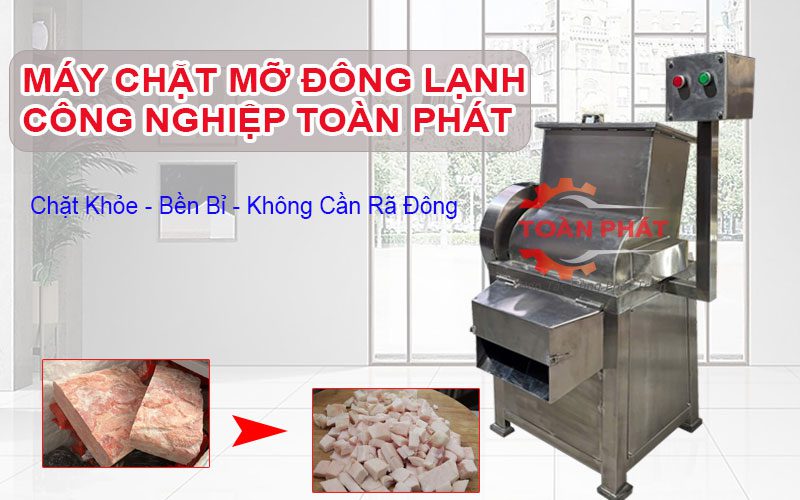 máy chặt mỡ đông lạnh công nghiệp
