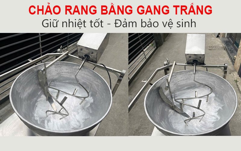chảo gang rang gạo