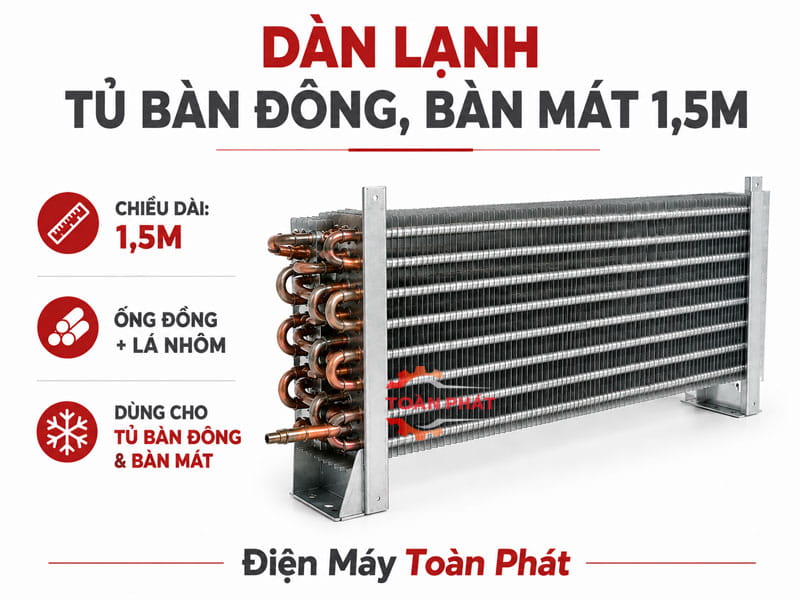 dàn lạnh tủ bàn đông 1,5m 