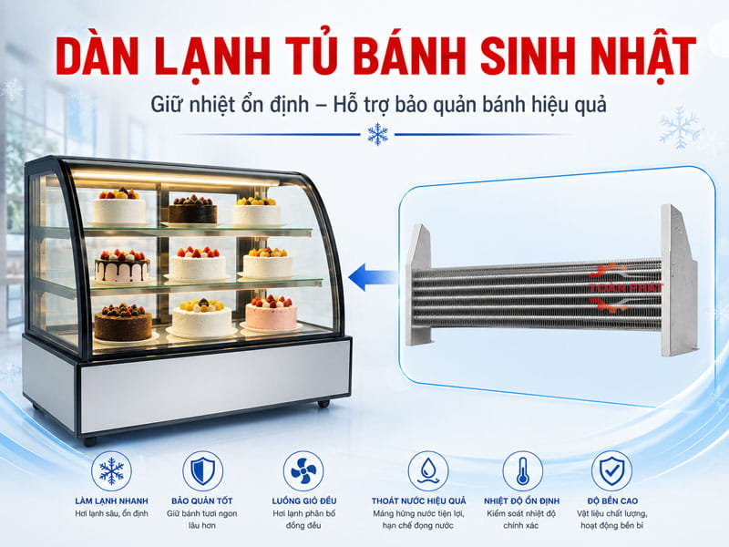 dàn lạnh tủ bánh 