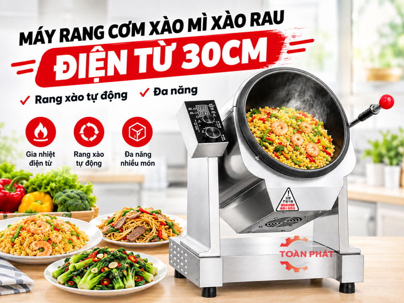 máy rang cơm điện từ đường kính 30cm