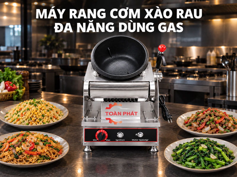 máy rang cơm xào rau đa năng toàn phát